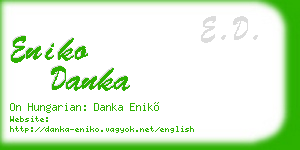 eniko danka business card
